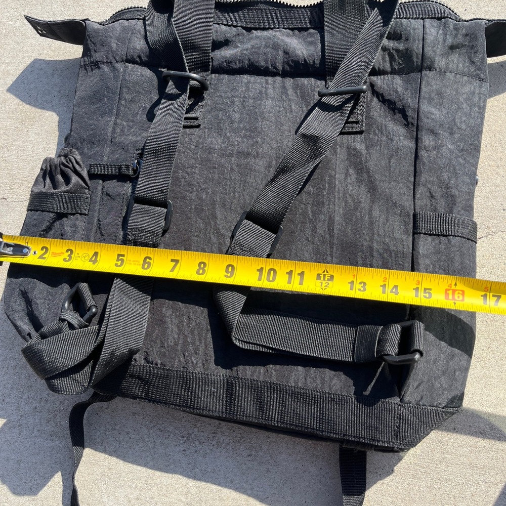 Tommy Bahama Black Nylon Square‎ Bag EDC Multipurpose Laptop Tactical Shoulder - Picture 8 of 9